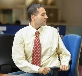 Office Yoga Seated Spinal Twist inline