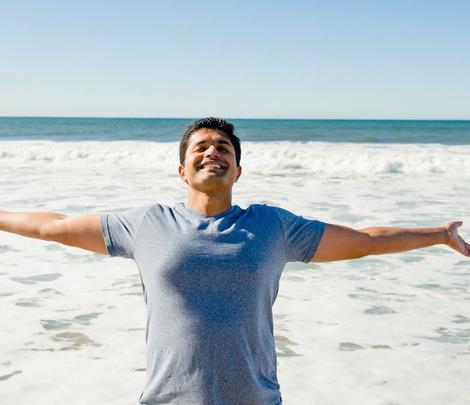 happiness - guy open arms - beach2 copy