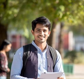 smiling young professional wellness substance user