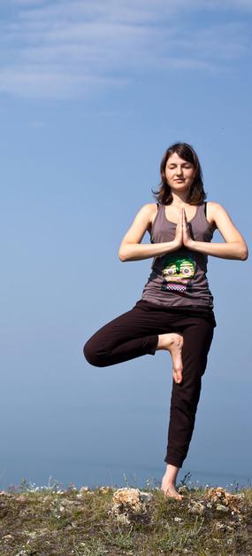 Yoga at Baikal lake