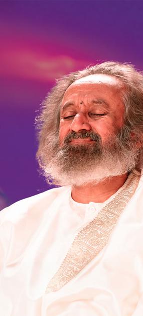 World Meditation Day with Gurudev background mobile