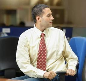 Office Yoga Seated Spinal Twist inline